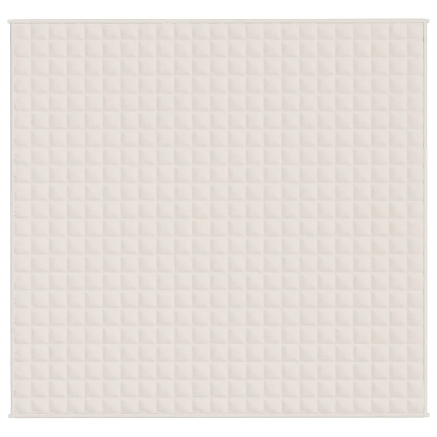 Couverture lestée Crème clair 220x230 cm 11 kg Tissu - 3
