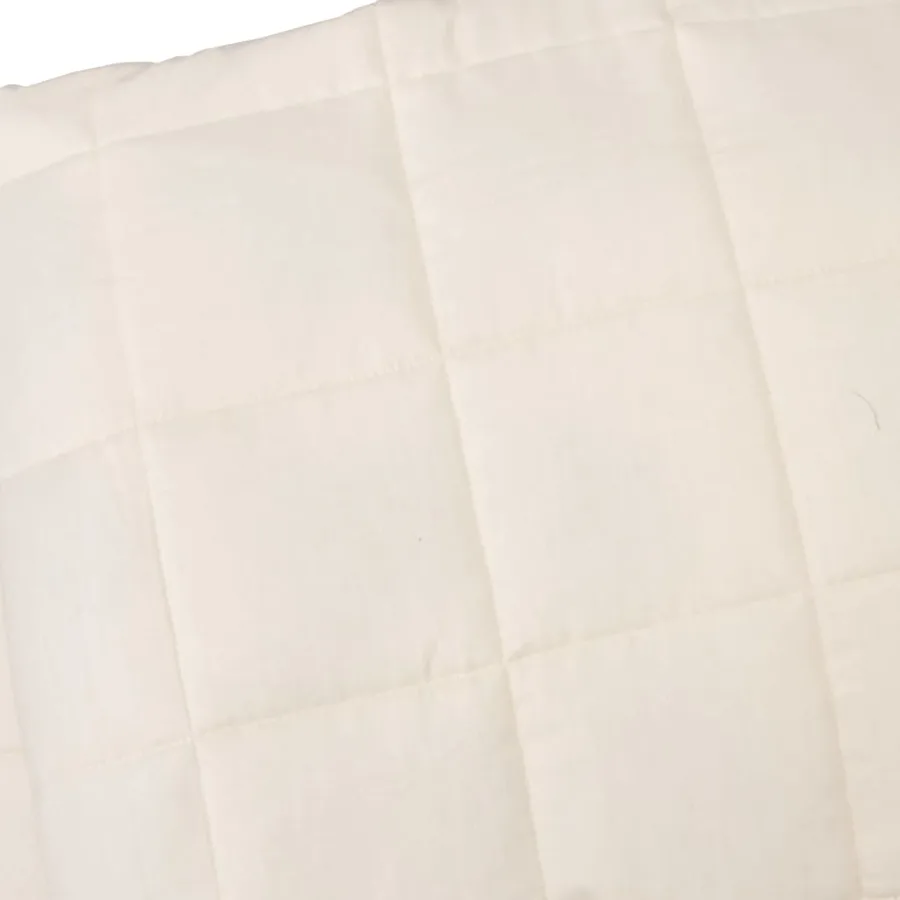 Couverture lestée Crème clair 220x230 cm 11 kg Tissu - 4
