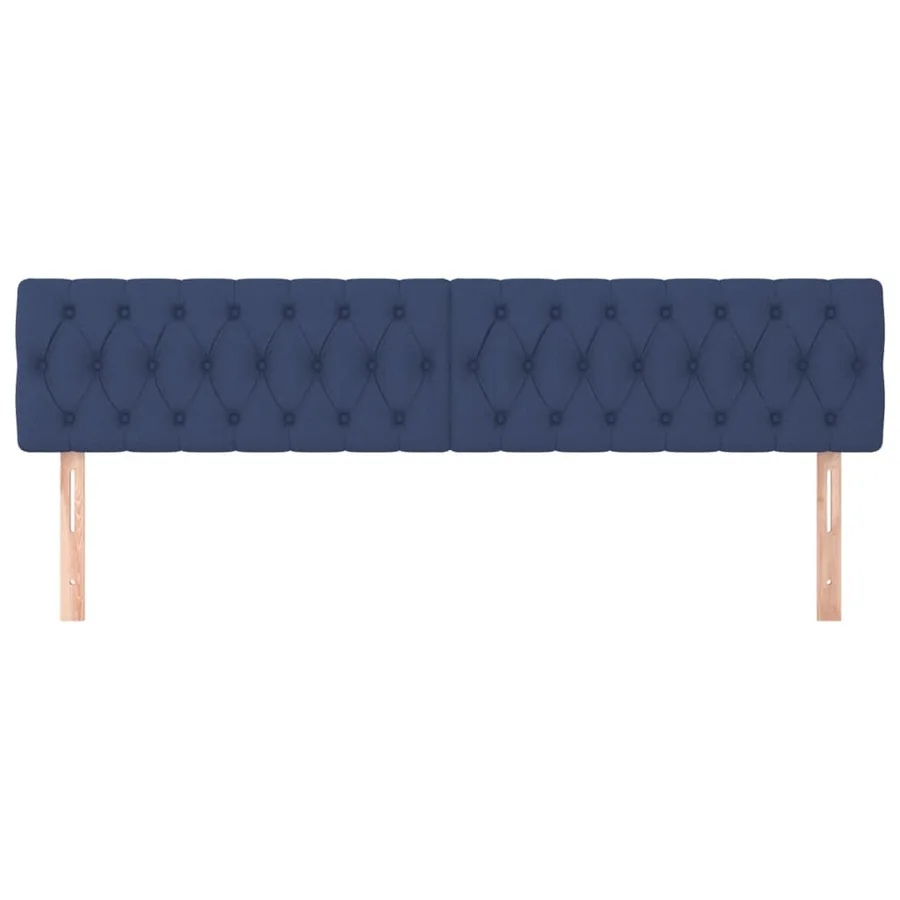 Têtes de lit Bleu 180x7x78/88 cm Tissu - 3