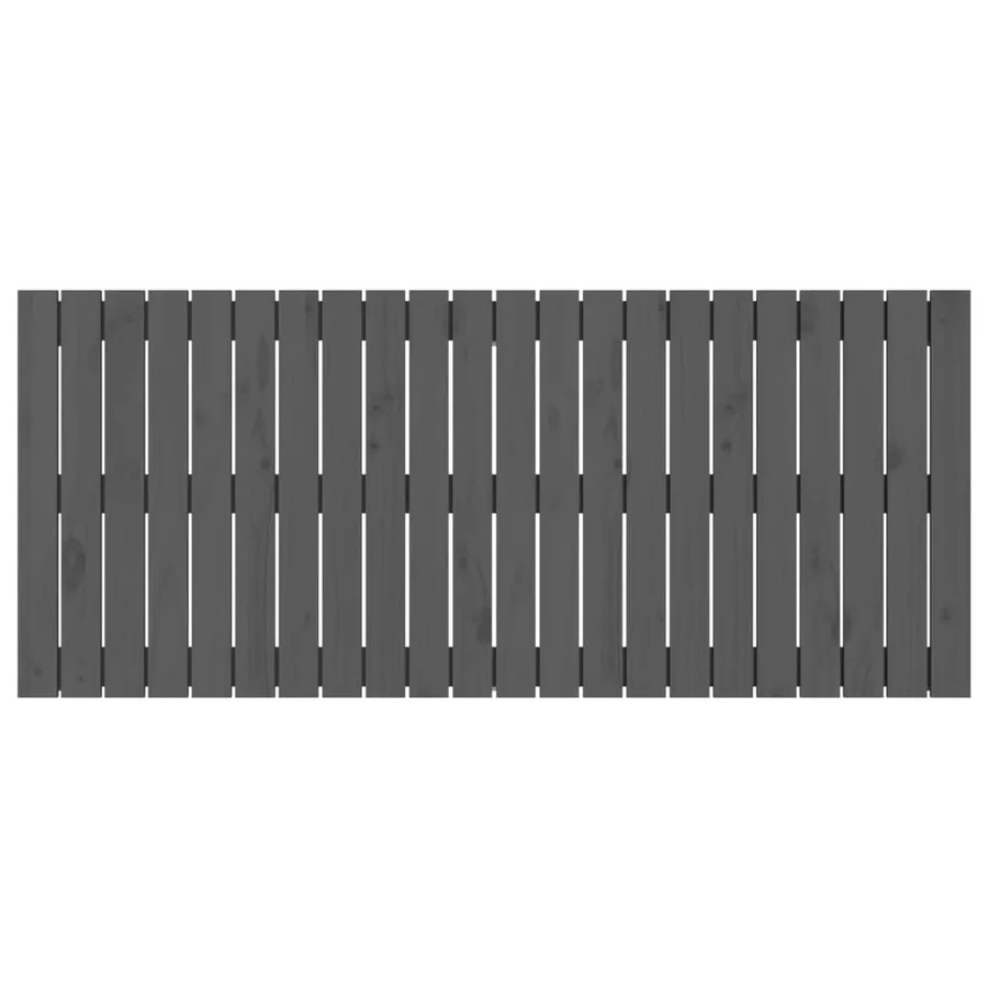 Tête de lit murale Gris 140x3x60 cm Bois massif de pin - 4