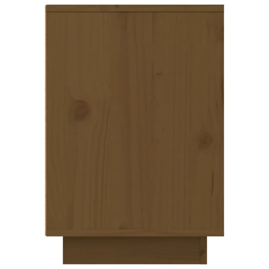 Table de chevet Marron miel 50x34x50 cm Bois de pin massif - 7