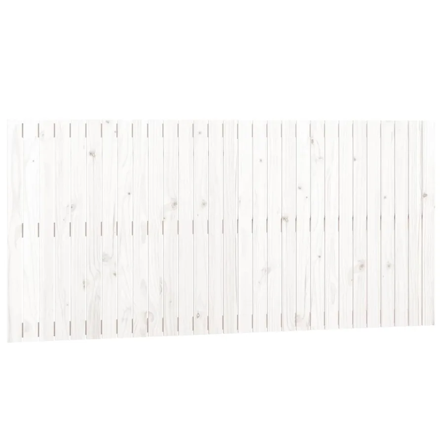 Tête de lit murale Blanc 185x3x90 cm Bois massif de pin - 2