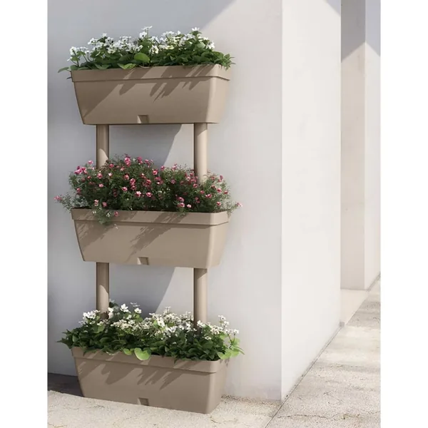 Jardinières 6 pcs 100 cm Taupe