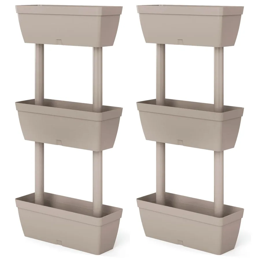 Jardinières 6 pcs 100 cm Taupe - 2