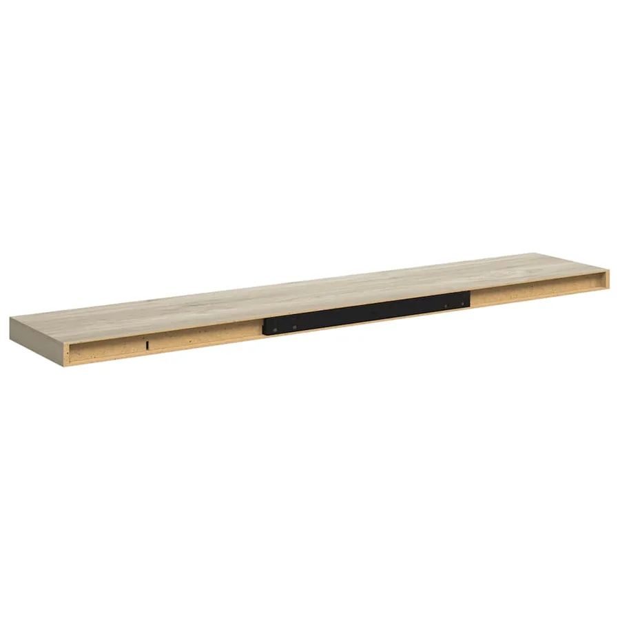 Étagères murales flottantes 2 pcs Chêne 120x23,5x3,8 cm MDF - 9