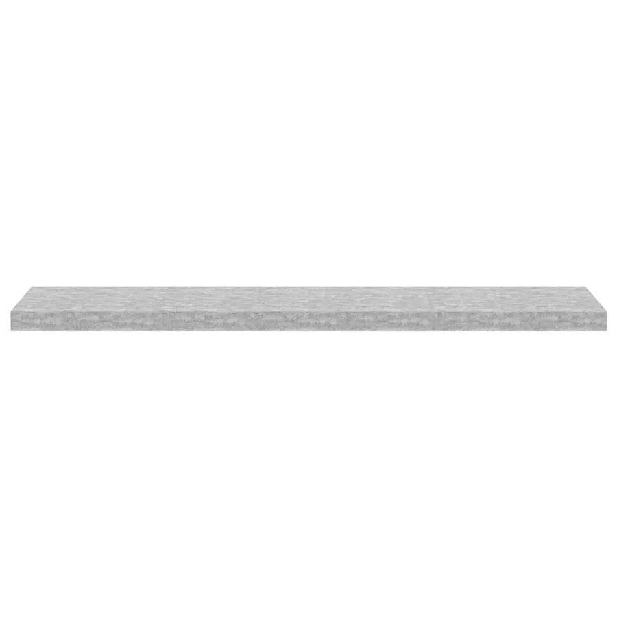 Étagère murale flottante Gris béton 120x23,5x3,8 cm MDF - 6