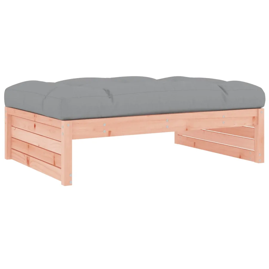 Salon de jardin 5 pcs avec coussins bois massif douglas - 5