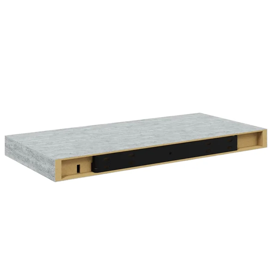 Étagères murales flottantes 4 pcs gris béton 50x23,5x3,8 cm MDF - 9