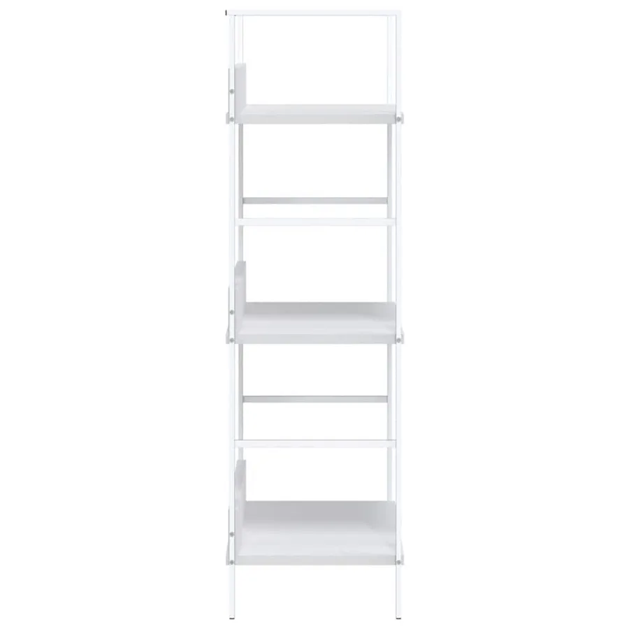 Bibliothèque à 3 niveaux blanc 60x27,6x90,5cm bois d'ingénierie - 6