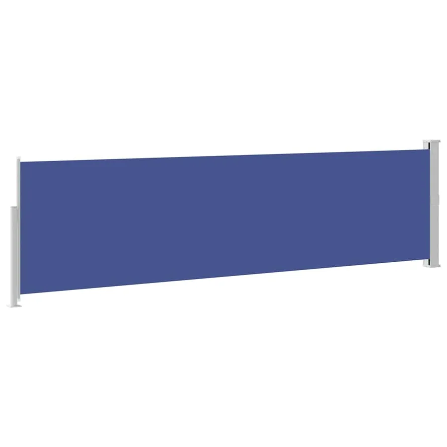 Auvent latéral rétractable de patio 140x500 cm Bleu - 7