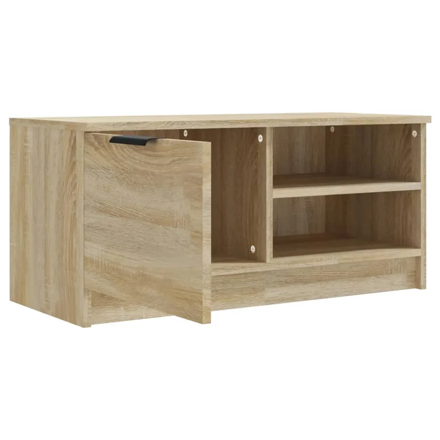 Meuble TV Chêne sonoma 80x35x36,5 cm Bois d'ingénierie - 5