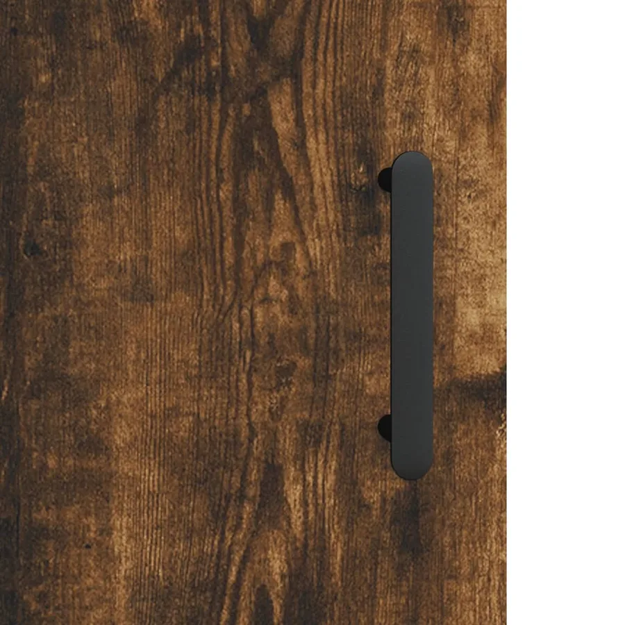Buffet haut Chêne fumé 69,5x34x180 cm Bois d'ingénierie - 10