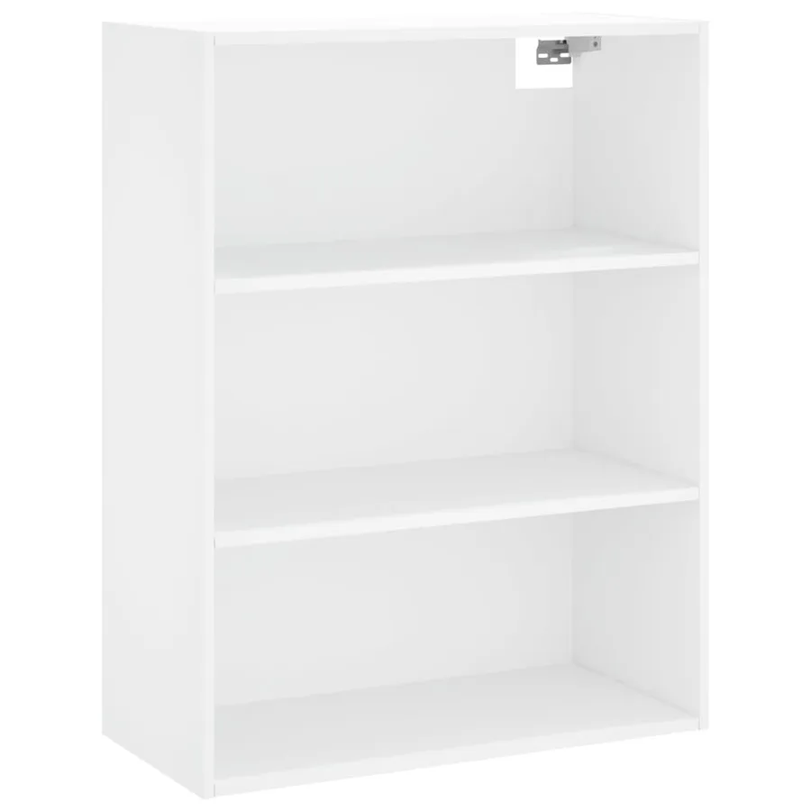 Buffet haut Blanc 69,5x34x180 cm Bois d'ingénierie - 4