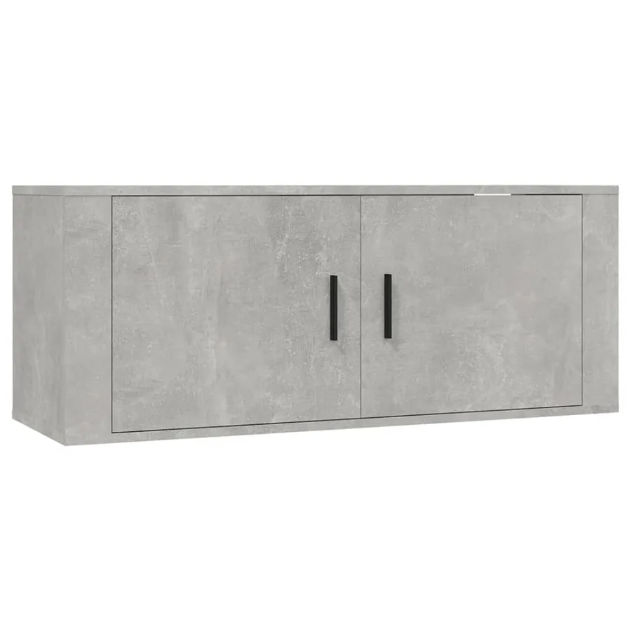 Meubles TV muraux 3 pcs gris béton 100x34,5x40 cm - 4