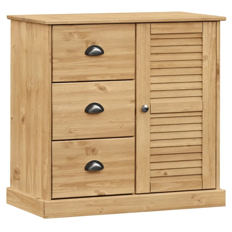 Buffet haut VIGO 78x40x175 cm bois massif de pin - 10