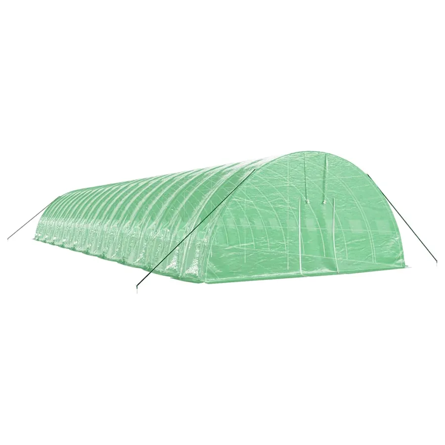 Serre avec cadre en acier vert 120 m² 20x6x2,85 m - 3