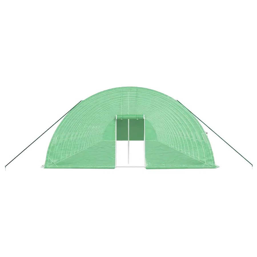 Serre avec cadre en acier vert 120 m² 20x6x2,85 m - 4