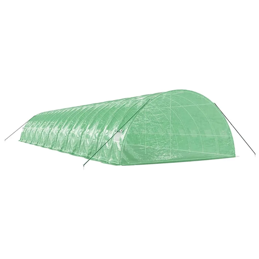 Serre avec cadre en acier vert 120 m² 20x6x2,85 m - 6