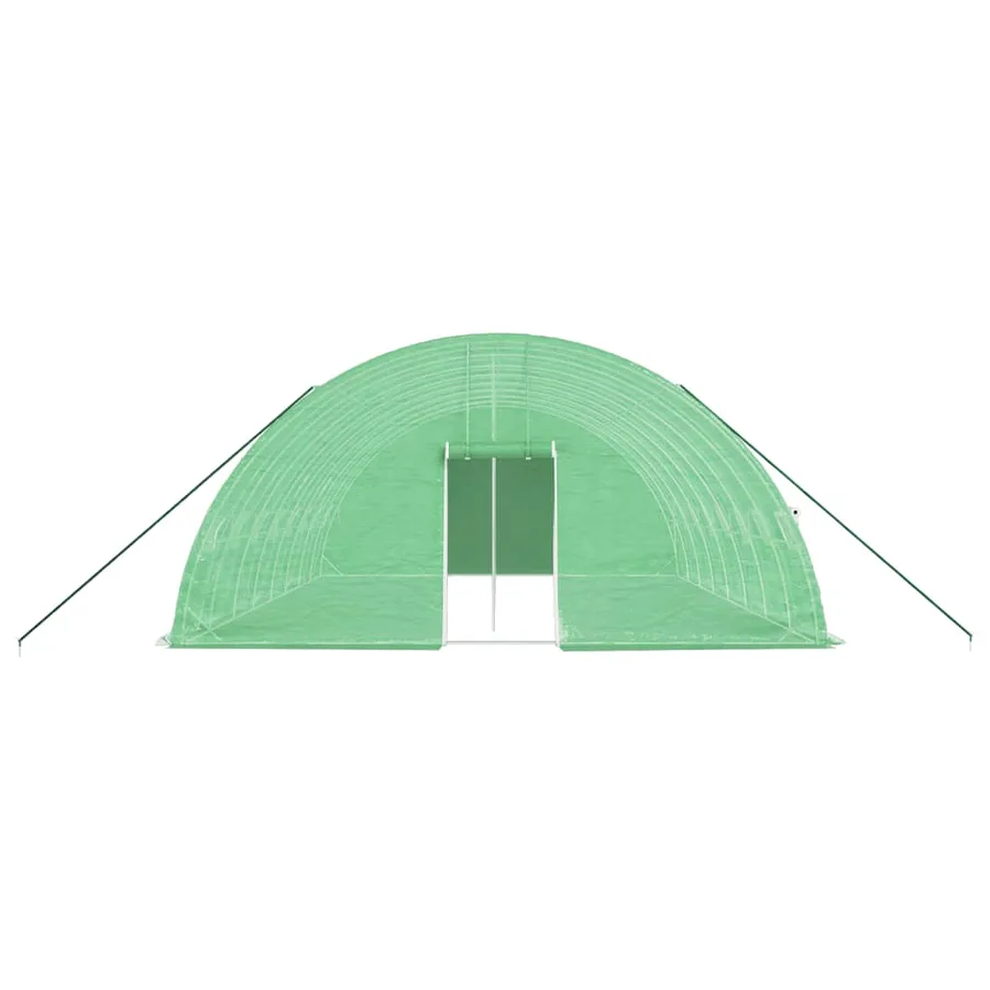 Serre avec cadre en acier vert 48 m² 8x6x2,85 m - 4