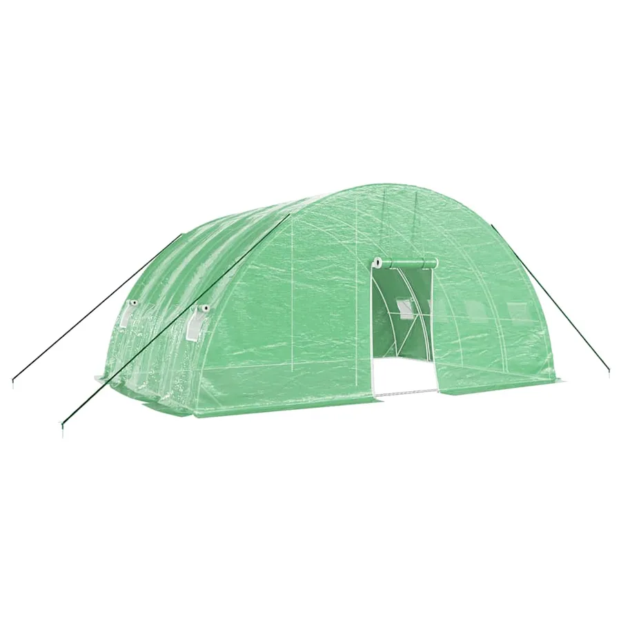 Serre avec cadre en acier Vert 24 m² 6x4x2,85 m - 2