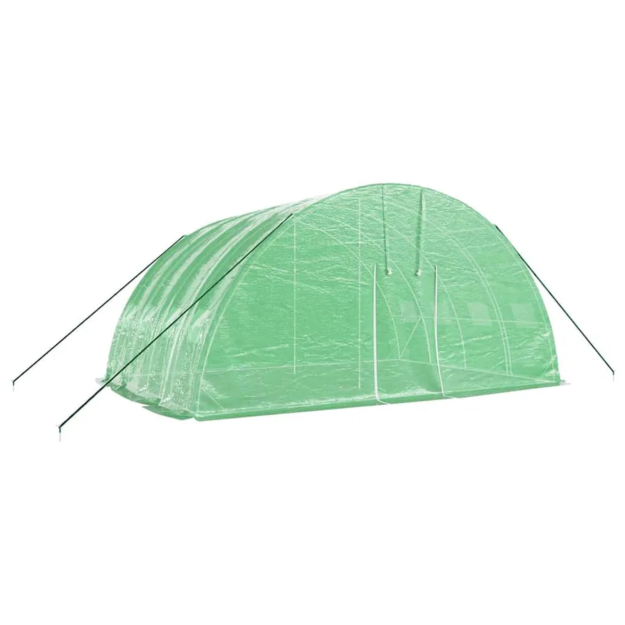 Serre avec cadre en acier Vert 24 m² 6x4x2,85 m - 3