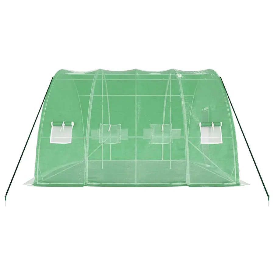 Serre avec cadre en acier Vert 24 m² 6x4x2,85 m - 5