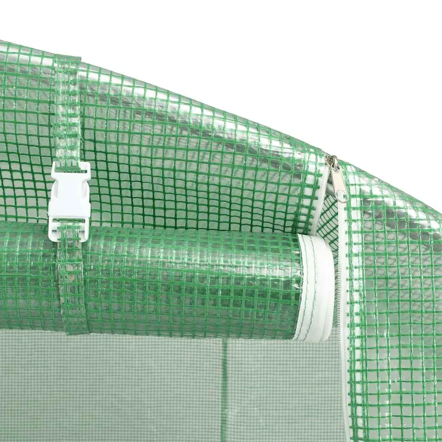 Serre avec cadre en acier Vert 24 m² 6x4x2,85 m - 8