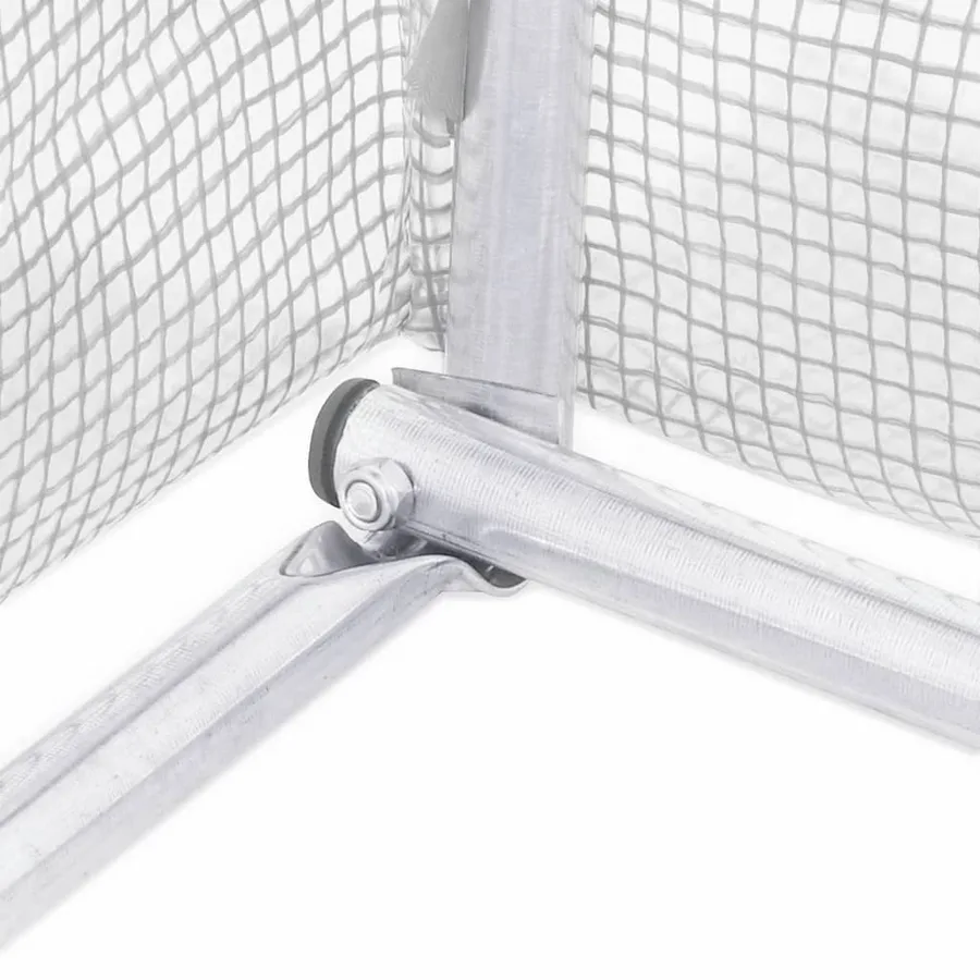 Serre avec cadre en acier Blanc 20 m² 5x4x2,3 m - 8