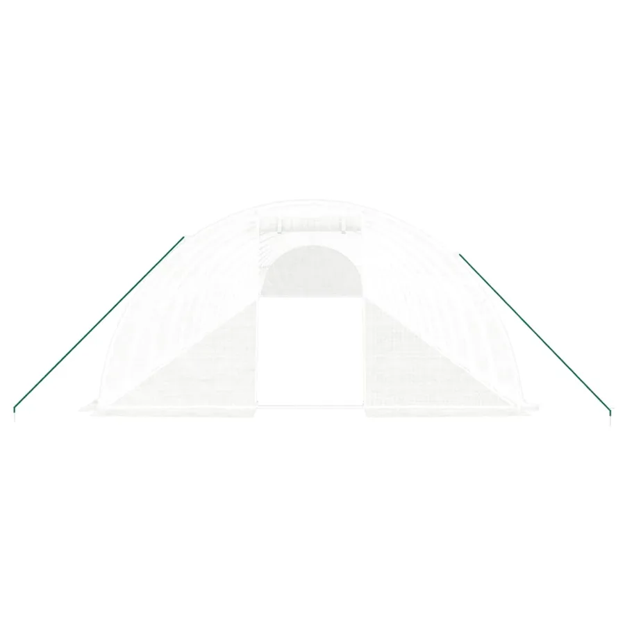 Serre avec cadre en acier blanc 80 m² 20x4x2 m - 4