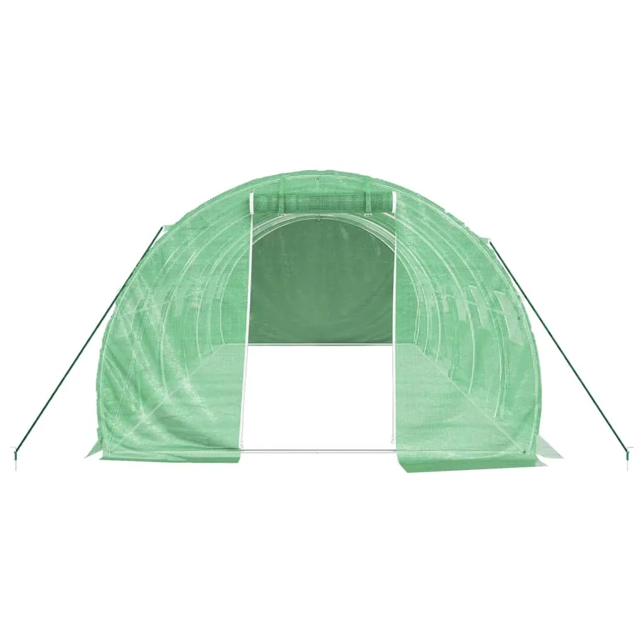 Serre avec cadre en acier vert 18 m² 6x3x2 m - 4