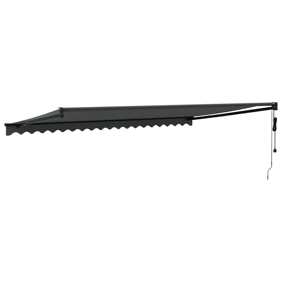 Auvent rétractable automatique anthracite 5x3 m - 5
