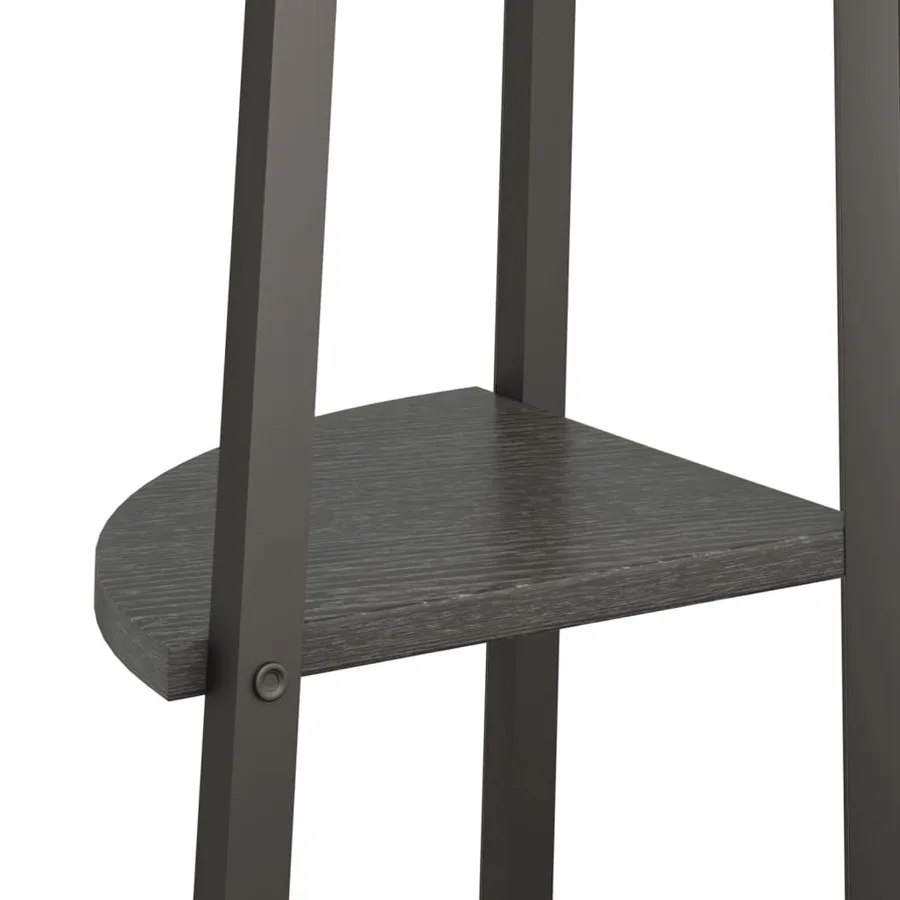 Étagère d'angle 5 niveaux Noir 45,5x31,5x180 cm - 7