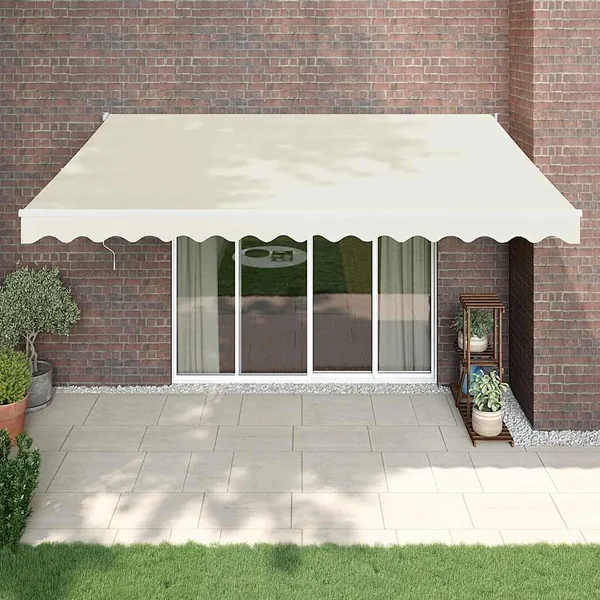 Auvent rétractable automatique crème 4x3 m