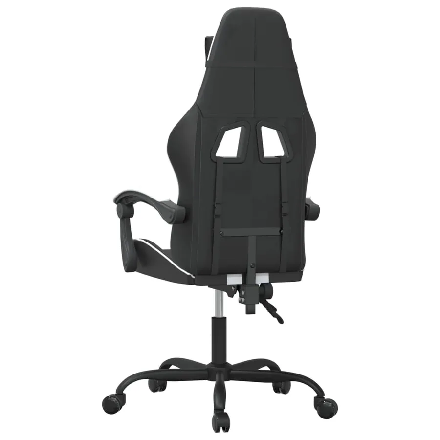 Chaise de jeu Noir et blanc Similicuir - 5