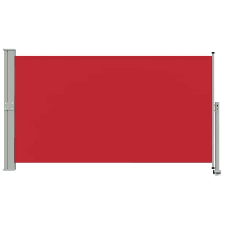 Auvent latéral rétractable de patio 140 x 300 cm Rouge - 4
