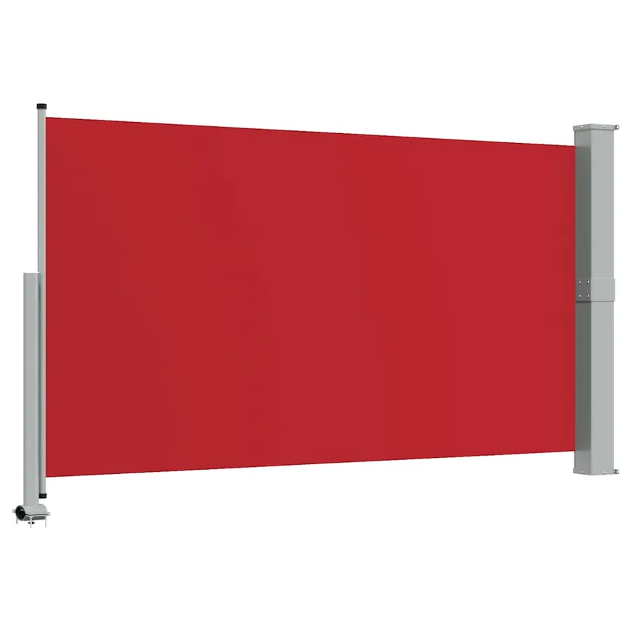 Auvent latéral rétractable de patio 140 x 300 cm Rouge - 7