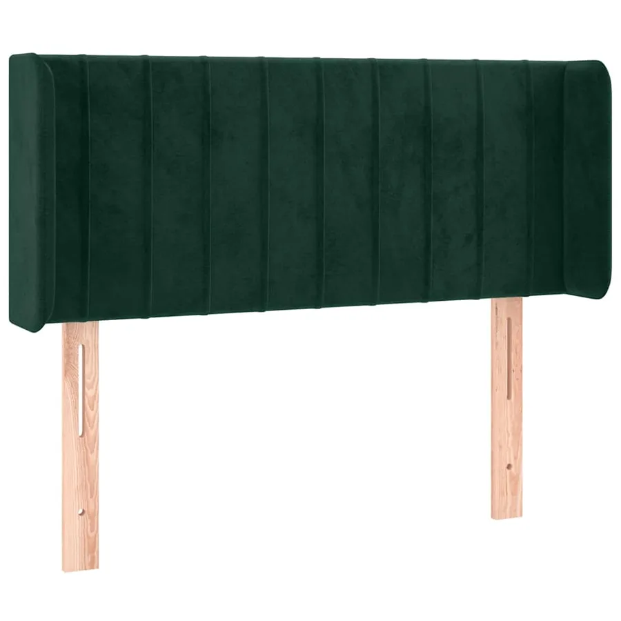 Tête de lit à LED Vert foncé 83x16x78/88 cm Velours - 3