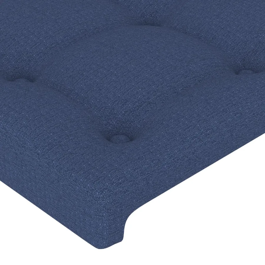 Tête de lit à LED Bleu 90x5x118/128 cm Tissu - 5