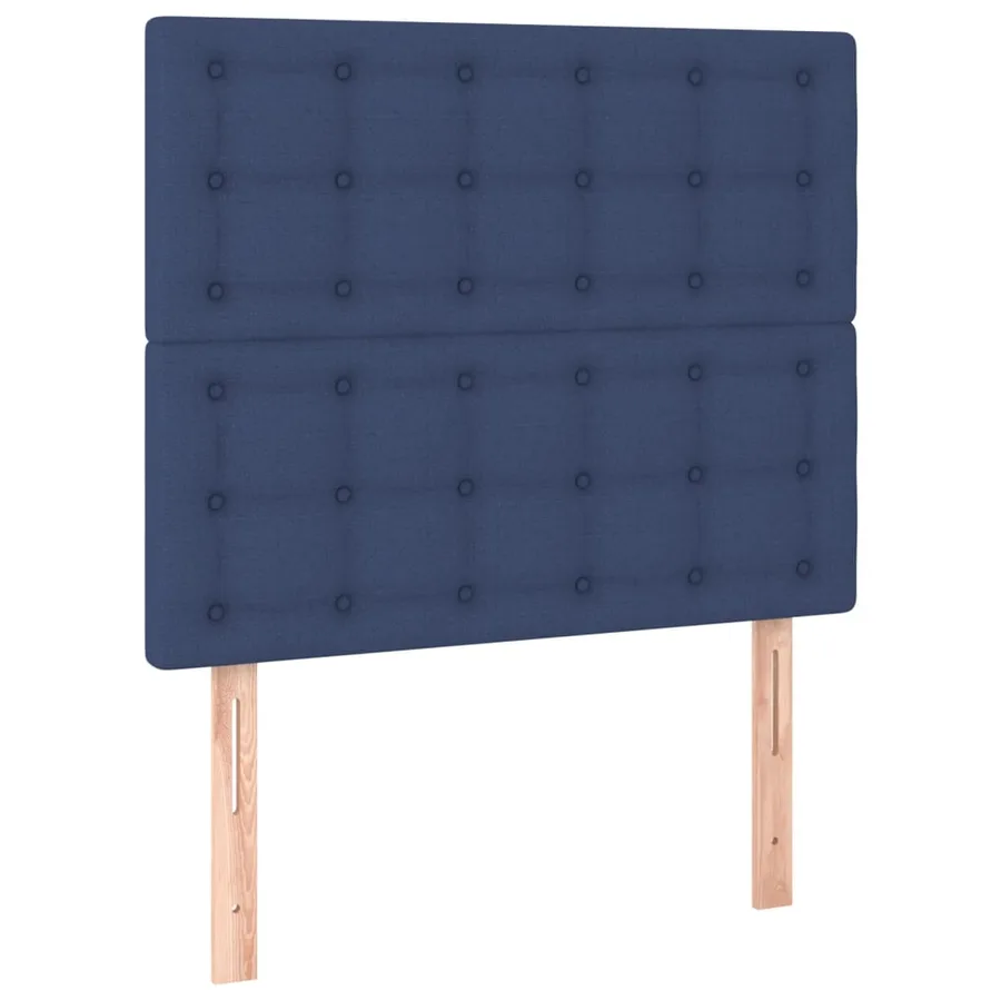 Tête de lit à LED Bleu 80x5x118/128 cm Tissu - 4