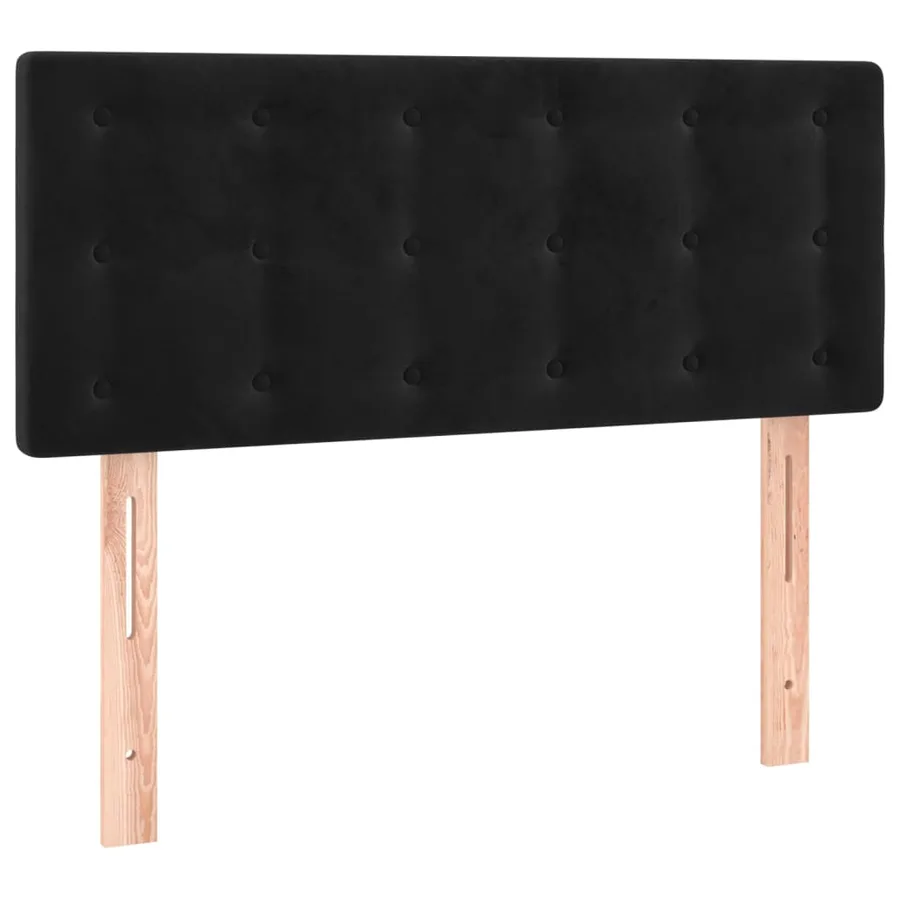 Tête de lit à LED Noir 80x5x78/88 cm Velours - 4