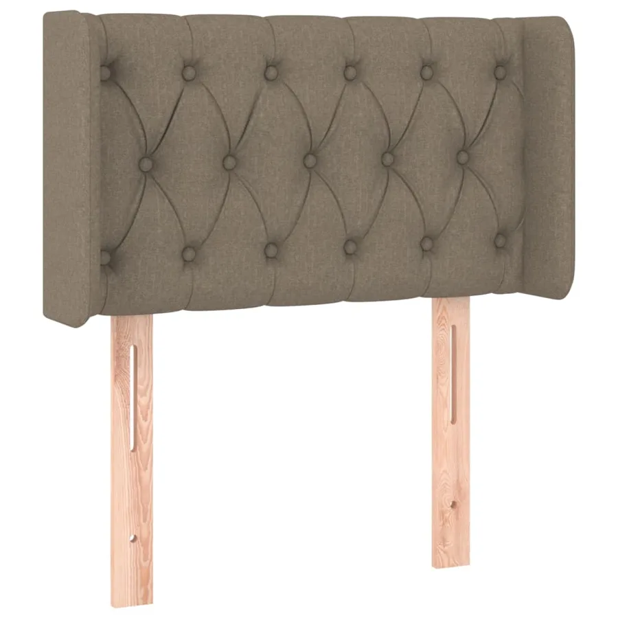 Tête de lit avec oreilles Taupe 83x16x78/88 cm Tissu - 2