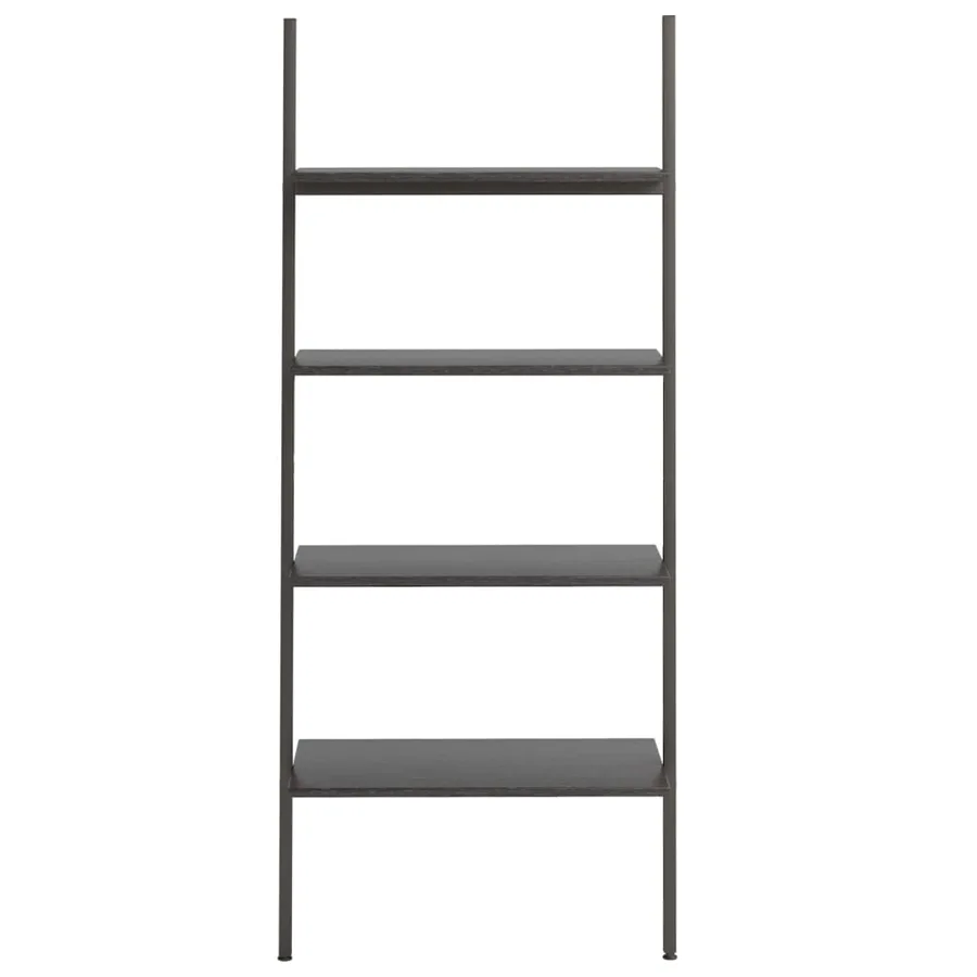 Étagère inclinée à 4 niveaux Noir 64x34x150,5 cm - 3
