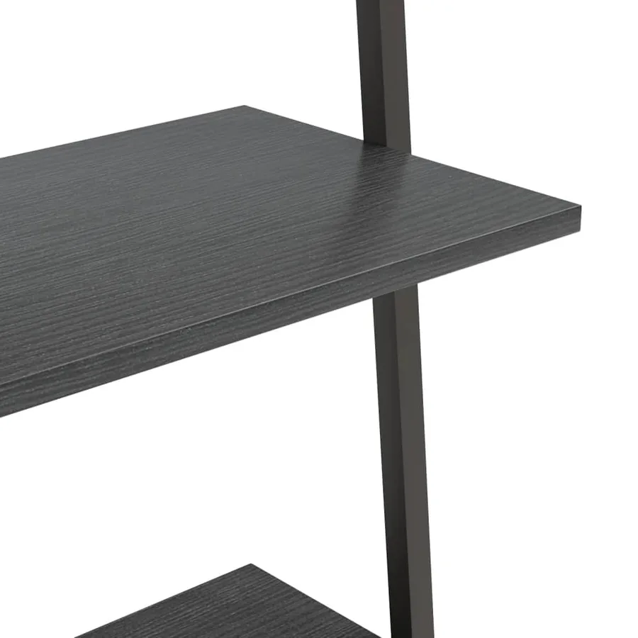 Étagère inclinée à 4 niveaux Noir 64x34x150,5 cm - 6