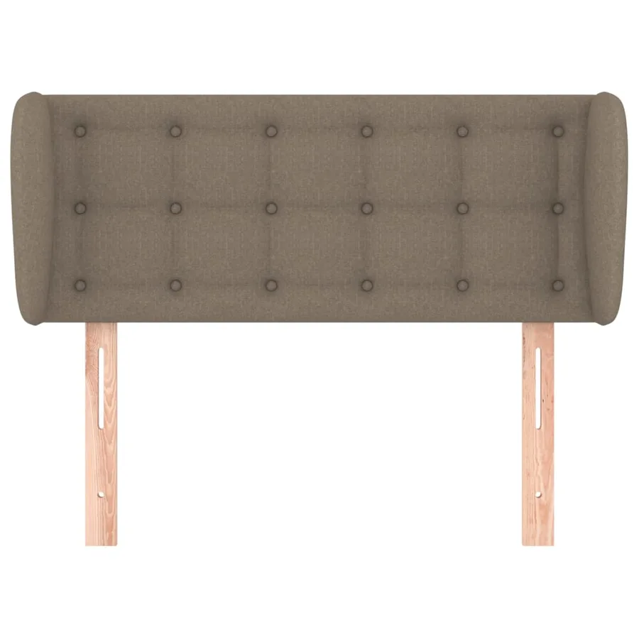 Tête de lit avec oreilles Taupe 83x23x78/88 cm Tissu - 3