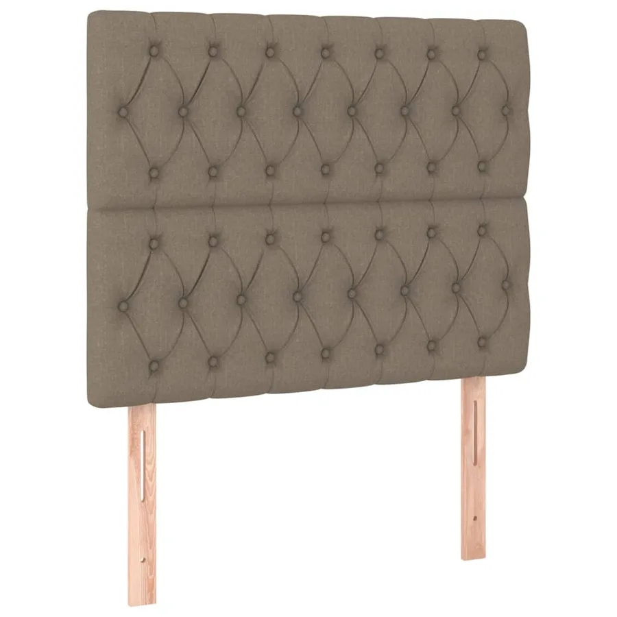 Tête de lit Taupe 90x7x118/128 cm Tissu - 2