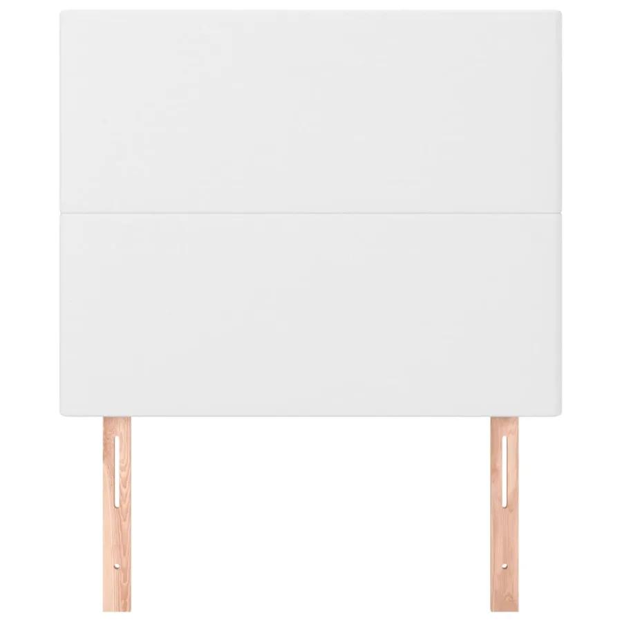 Tête de lit blanche 90 x 5 x 118/128 cm similicuir - 3