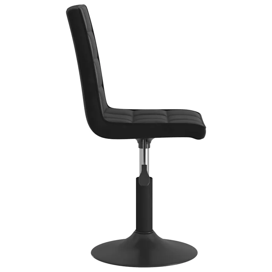 Chaises pivotantes à manger lot de 6 noir velours - 5