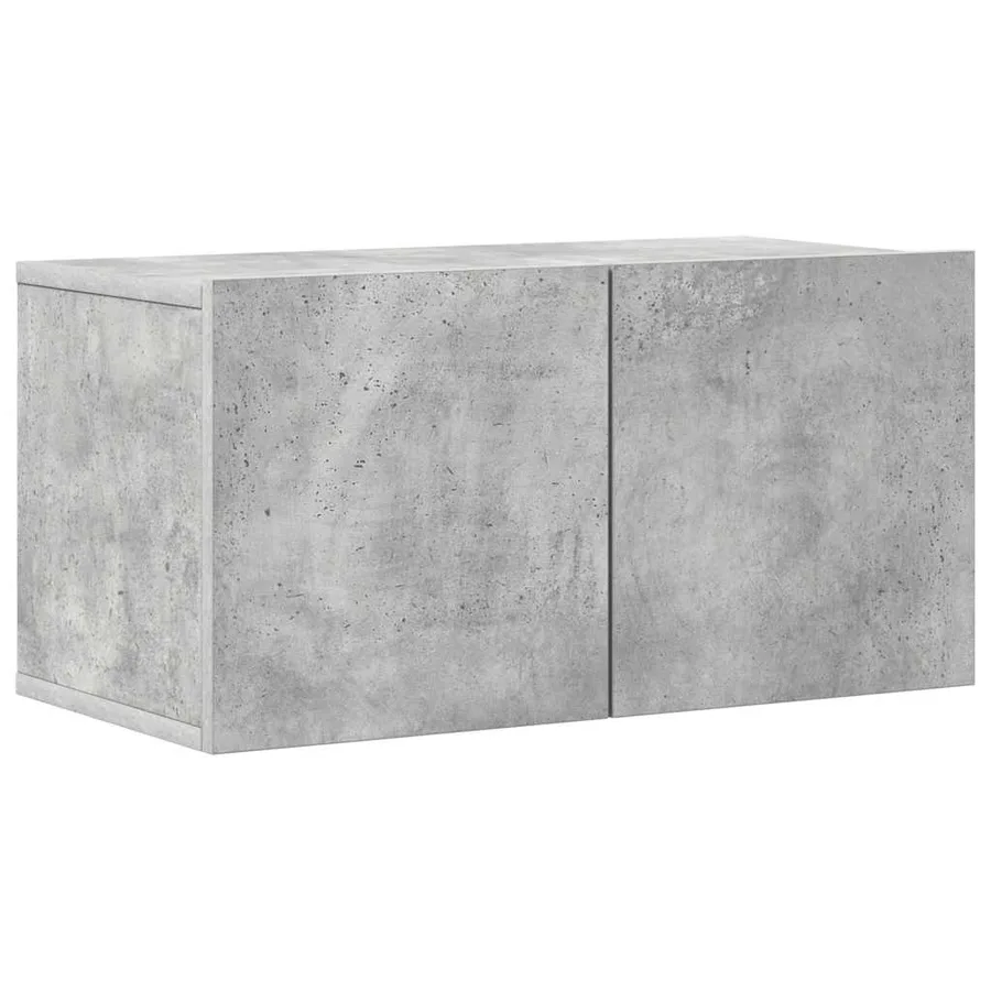 Ensemble de meubles TV 8 pcs Gris béton Bois d'ingénierie - 4