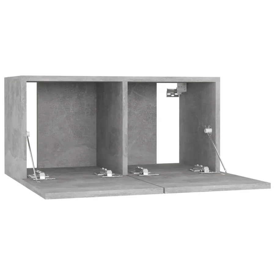 Meubles TV 4 pcs Gris béton 60x30x30 cm Bois d'ingénierie - 5