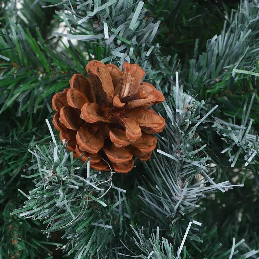 Arbre de Noël artificiel pré-éclairé/boules pommes de pin 180cm - 5